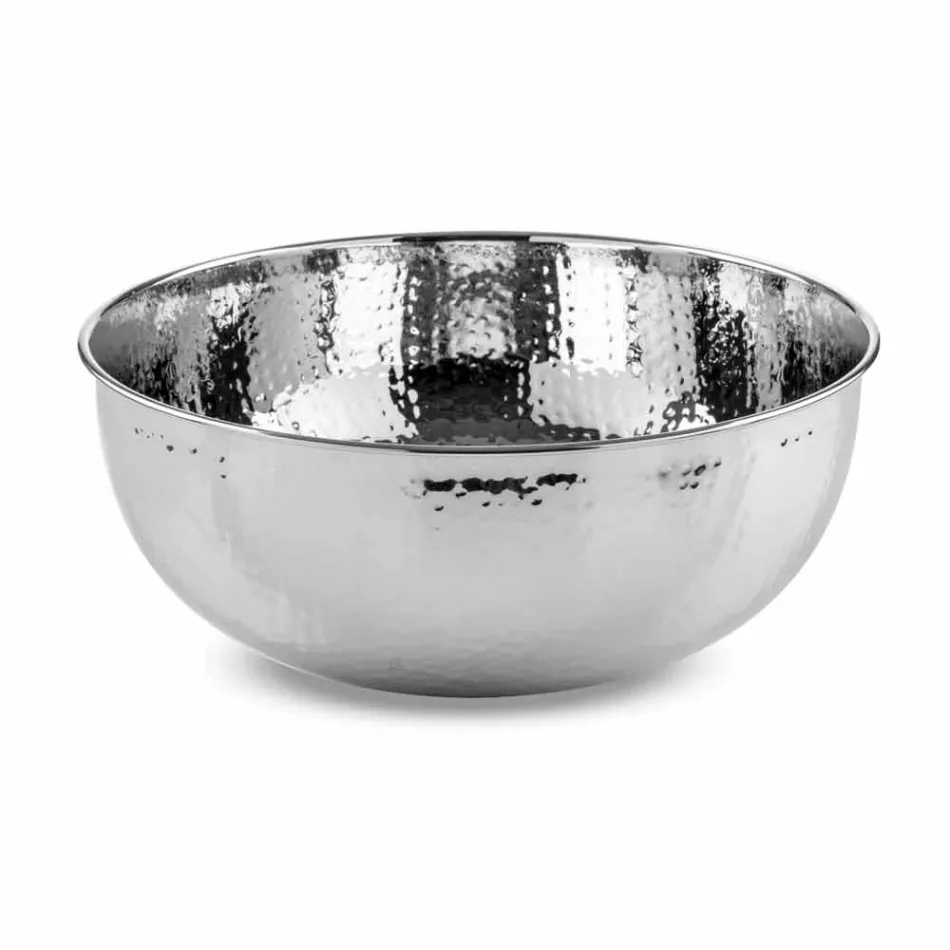 Rund bordvask i hamret krom messing - diamant Viadurini