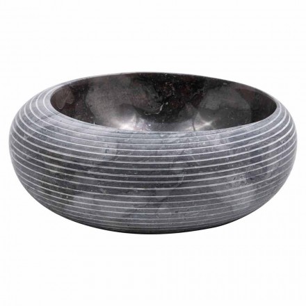 Cirkelformet bordtæppe i håndlavet marmor, Bubbio Viadurini