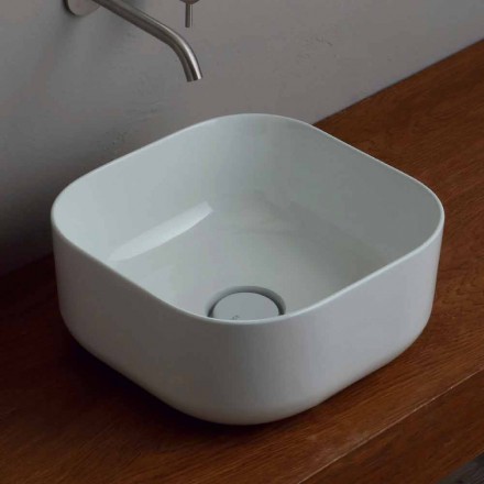 Sink lavet af keramisk 37x37cm Italien stjerne lavet, moderne design Viadurini