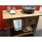 Håndvaskhåndvask i moderne flod natursten - Aurea Viadurini