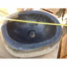 Håndvaskhåndvask i moderne flod natursten - Aurea Viadurini