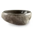 Håndvaskhåndvask i moderne flod natursten - Aurea Viadurini