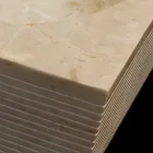 Hvid bordplade i natursten, unikt stykke, Zor Viadurini