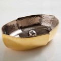 Countertop keramisk og guld håndvask lavet i Italien Oscar design