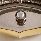 Countertop keramisk og guld håndvask lavet i Italien Oscar design Viadurini