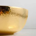 Countertop keramisk og guld håndvask lavet i Italien Oscar design Viadurini