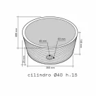 Håndvask support Cylindrisk Stone Natural Beige Ampat Viadurini