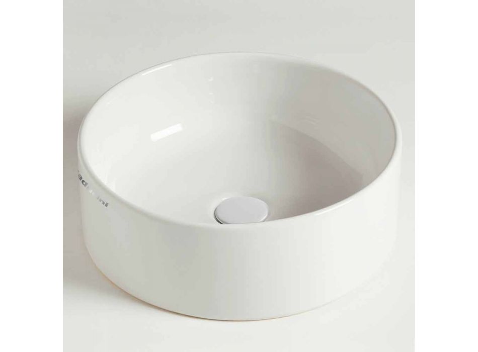 Moderne cirkulær bordplade i keramik fremstillet i Italien - Rotolino Viadurini