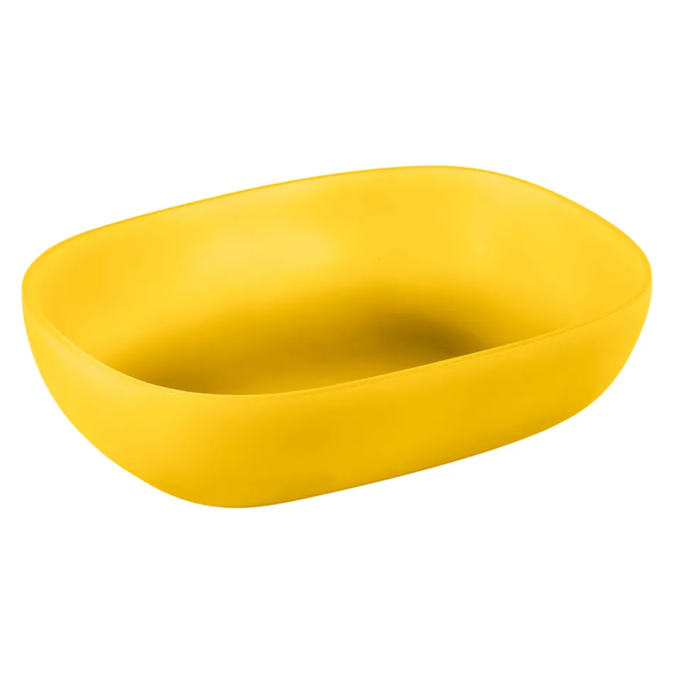 Farvet bordplade håndvask i trykt harpiks Fremstillet i Italien - Elba Viadurini