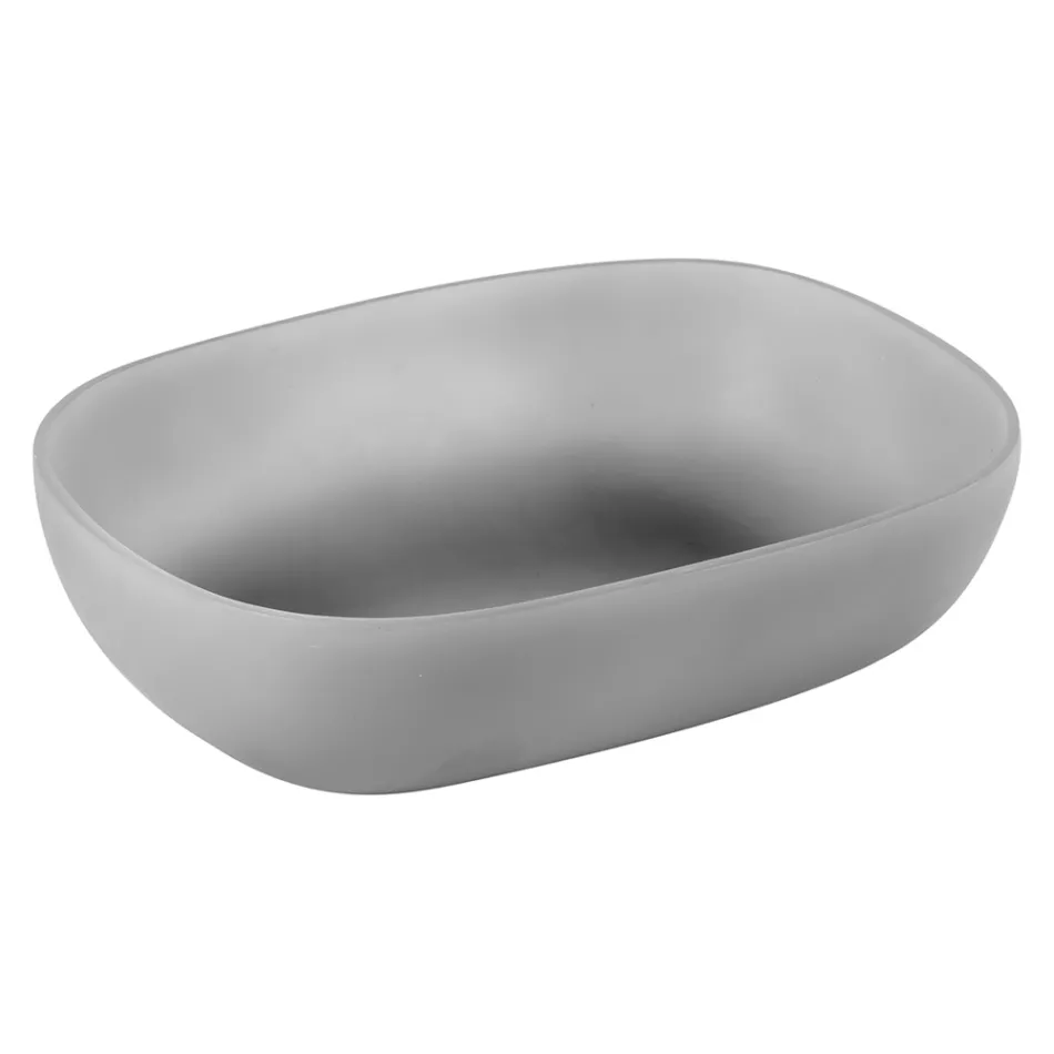 Farvet bordplade håndvask i trykt harpiks Fremstillet i Italien - Elba Viadurini