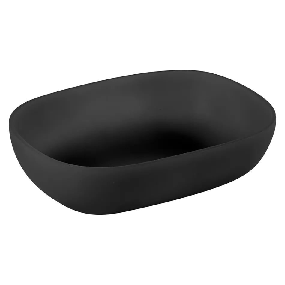 Farvet bordplade håndvask i trykt harpiks Fremstillet i Italien - Elba Viadurini