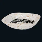 Countertop håndvask med indstik i Bea skaller, enkelt stykke Viadurini