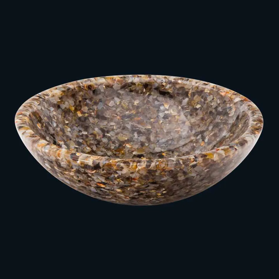 Countertop design support i kunstig harpiks og agat sten Ofelia Viadurini