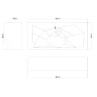 Brill moderne design toppe håndvask, lavet i Italien Viadurini