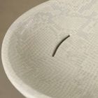 Hvid keramisk python design håndvask lavet i Italien Glossy Viadurini