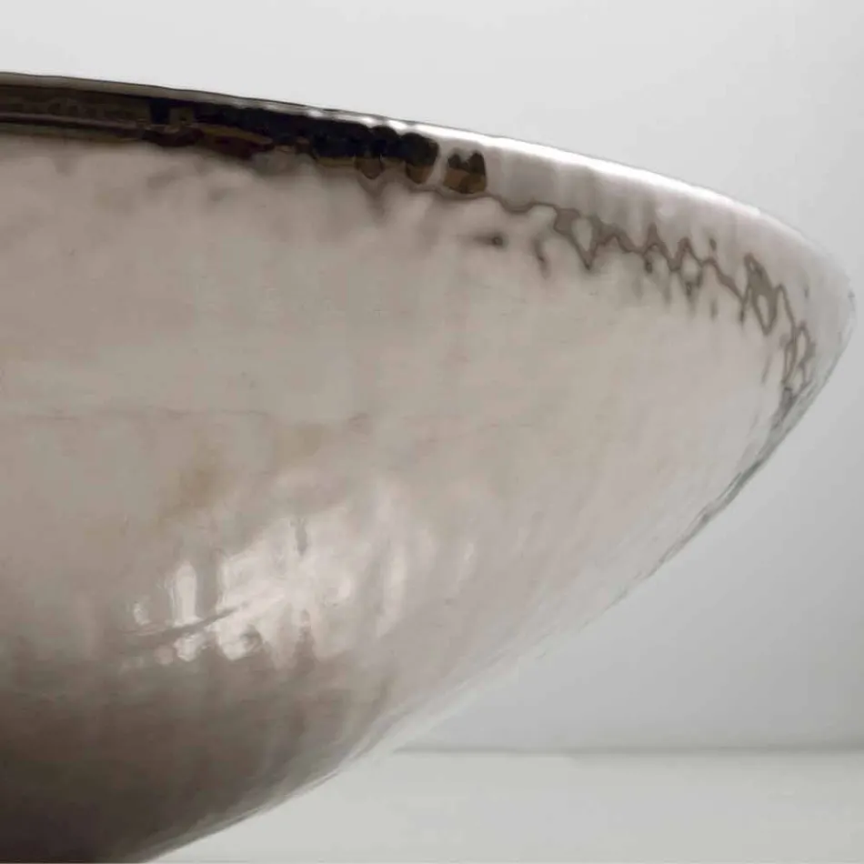 Design keramisk håndvask sølv lavet i Italien Glossy Viadurini