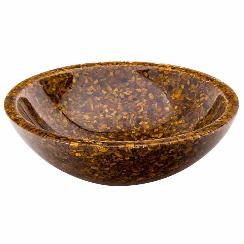 designer håndvask med sten indsætter øje OAU Tiger Viadurini