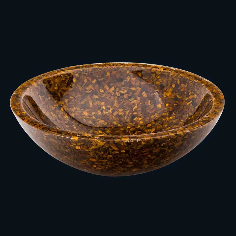 designer håndvask med sten indsætter øje OAU Tiger Viadurini