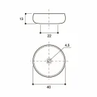 Guld raku design bordtæppe lavet i Italien, Ramon Viadurini