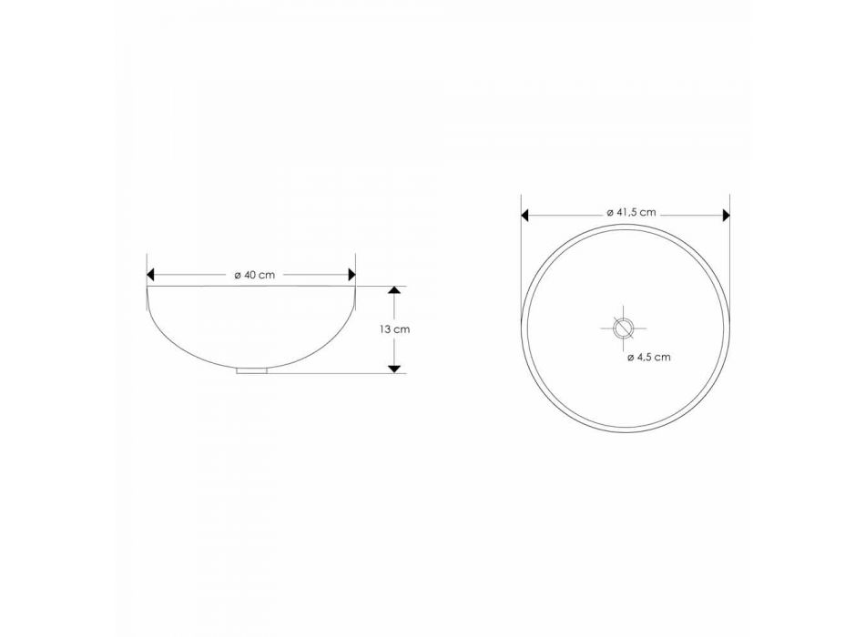 Design køkkenvask i gennemsigtig harpiks og kobber - Salvatore Viadurini