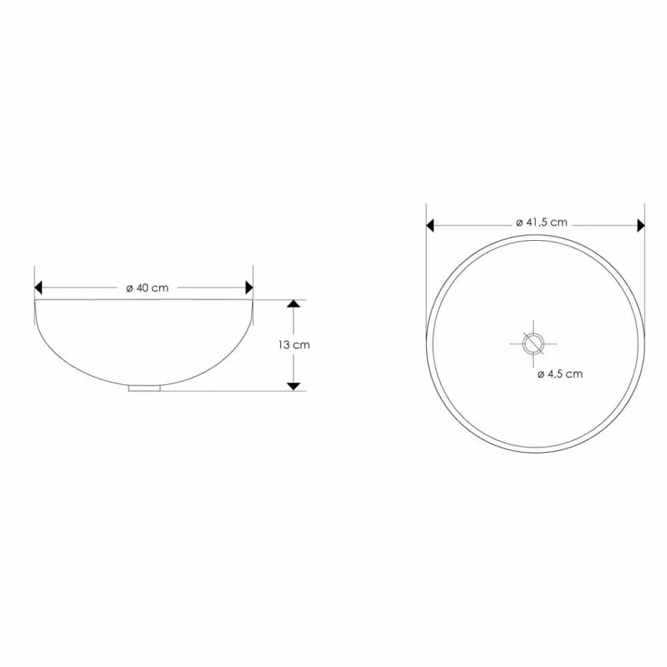 Design køkkenvask i gennemsigtig harpiks og kobber - Salvatore Viadurini