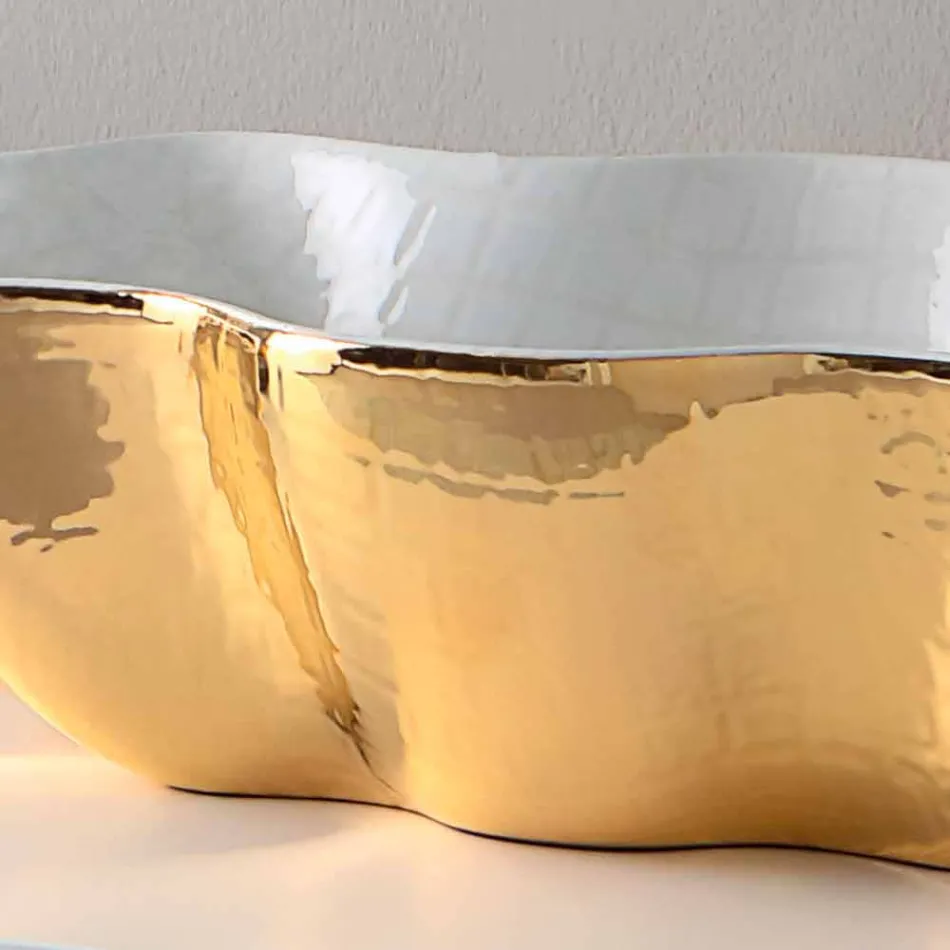 Moderne design keramisk håndvask lavet i Italien Cube Viadurini