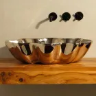 Moderne design keramisk håndvask lavet i Italien Cubo Viadurini