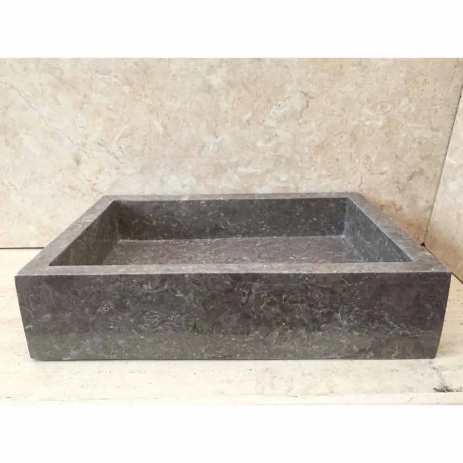 Jeff et stykke design håndvask i natursten Viadurini