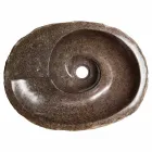 Moderne design håndvask i flod sten, Busca Viadurini