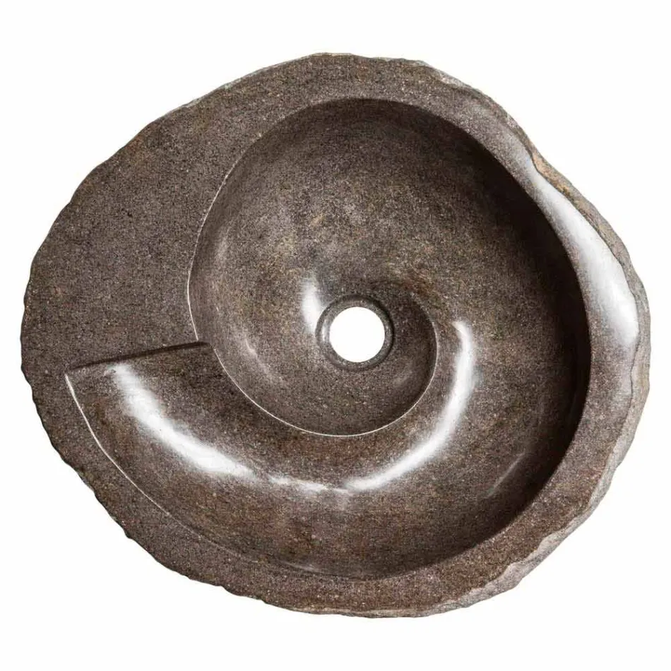 Moderne design håndvask i flod sten, Busca Viadurini