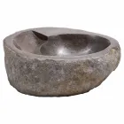 Moderne design håndvask i flod sten, Busca Viadurini