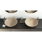 Moderne cirkulær fritstående håndvask lavet i Italien, Donnas Viadurini