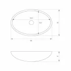 Oval fritstående håndvask i Italien, Frascati Viadurini