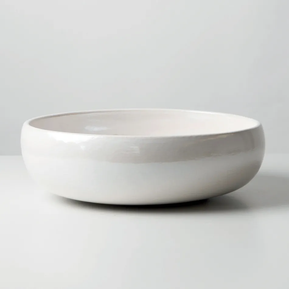 Raku lervask med metallisk krakeleret glans - Prisma Viadurini