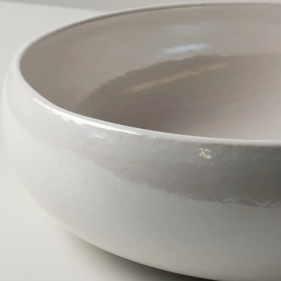 Raku lervask med metallisk krakeleret glans - Prisma Viadurini