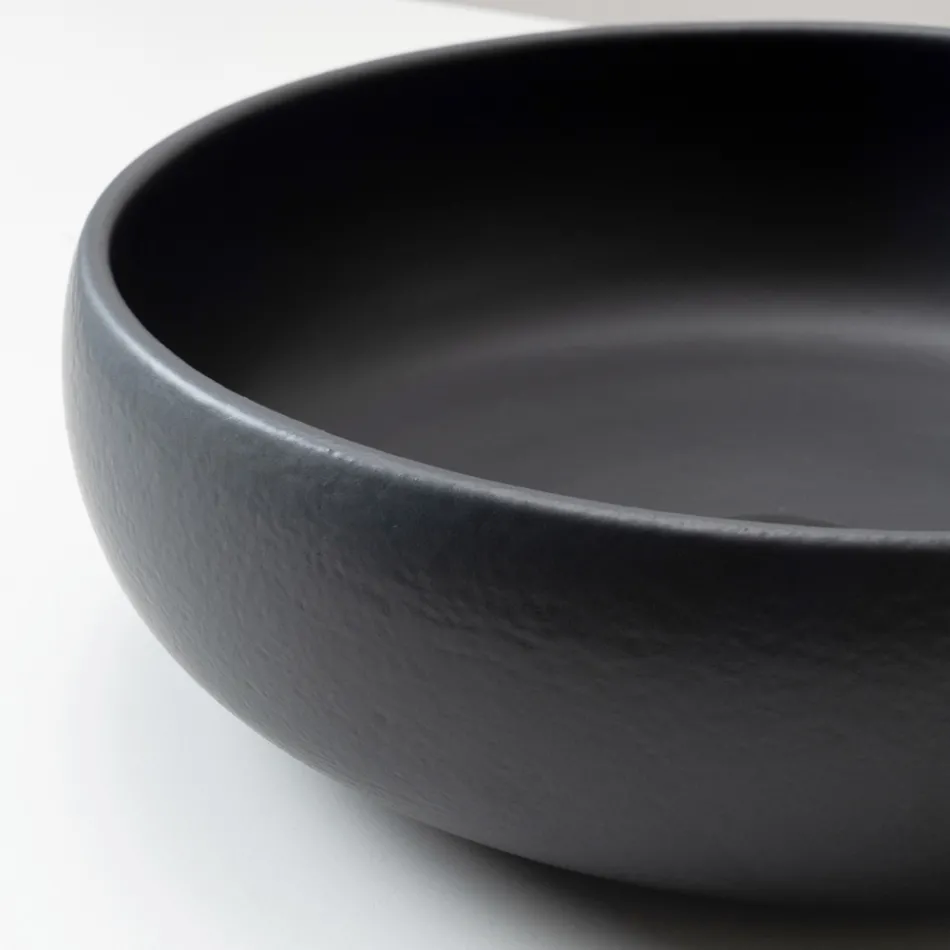 Raku lervask med metallisk krakeleret glans - Prisma Viadurini