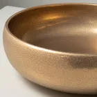 Hånddrejet metallisk Raku-lervask - Prisma Viadurini