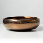 Hånddrejet metallisk Raku-lervask - Prisma Viadurini