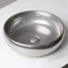 Hånddrejet metallisk Raku-lervask - Prisma Viadurini