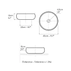 Hånddrejet metallisk Raku-lervask - Prisma Viadurini