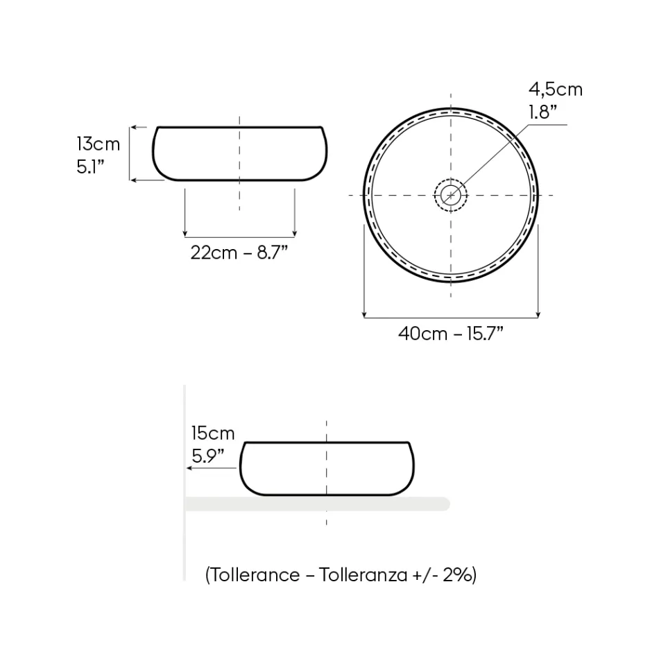 Hånddrejet metallisk Raku-lervask - Prisma Viadurini