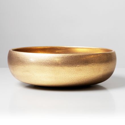 Hånddrejet metallisk Raku-lervask - Prisma Viadurini