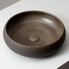 Bordvask i mørk eller okkerfarvet ildfast ler - Prisma Viadurini