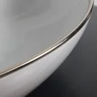 Bordplade håndvask i farvet keramik forskellige finish L 65 cm - Terning Viadurini