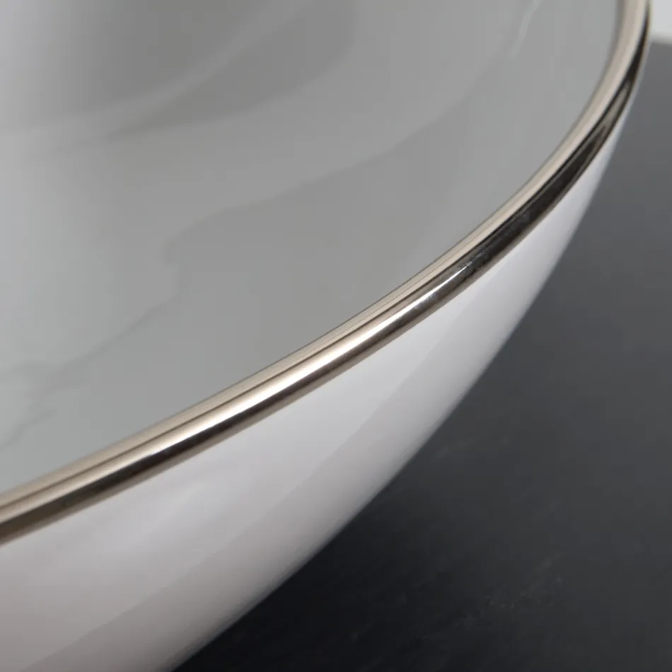 Bordplade håndvask i farvet keramik forskellige finish L 65 cm - Terning Viadurini