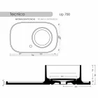 Vask lavet af keramik med et moderne design Marta Viadurini