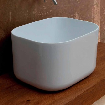 Håndvask i moderne design keramik stjerne Rektangulær 50x40cm Viadurini
