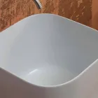 Håndvask i moderne design keramik stjerne Square 40x40 cm Viadurini