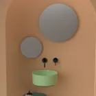 Bordplade keramisk håndvask af forskellige finisher lavet i Italien - kugler Viadurini