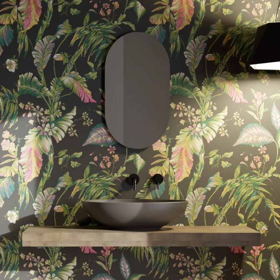 Bordvask i blank eller mat keramik Made in Italy - Færge Viadurini